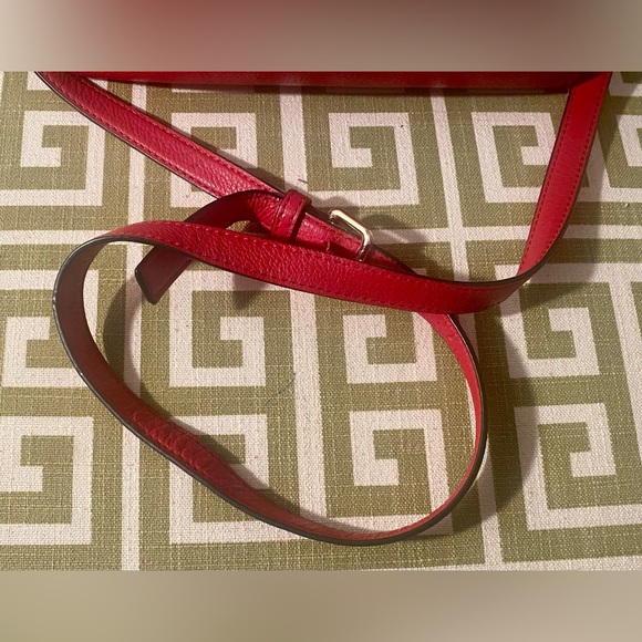 SOLD! KATE SPADE NY SHELBY GRANT PARK RED GERANIUM LEATHER CROSSBODY BAG - Picture 8 of 13